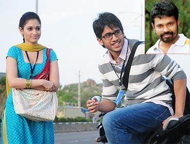 A scene from 100 percent Love. Inset: Director Sukumar