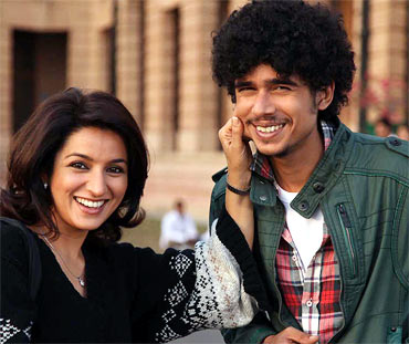 Tisca Chopra and Imaad Shah in 404