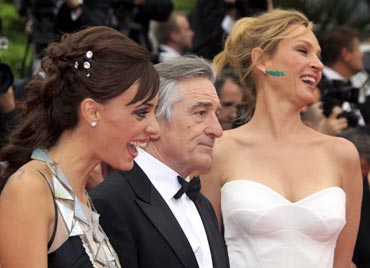 Martina Gusman, Robert De Niro and Uma Thurman