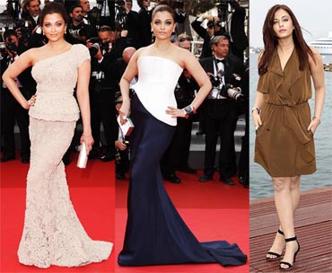 Aishwarya's different looks at Cannes
