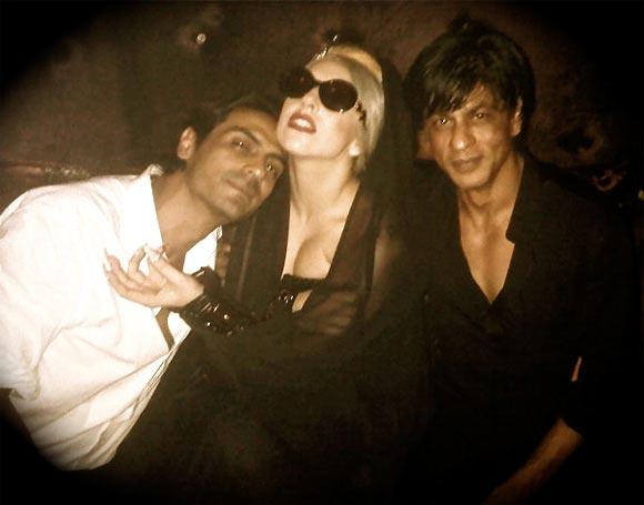 Arjun Rampal, Lady Gaga and Shah Rukh Khan