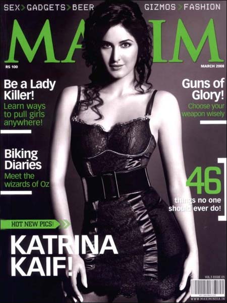 Katrina Kaif on Maxim cover