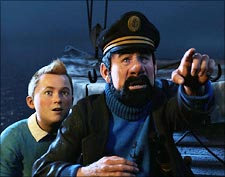 A scene from Tintin