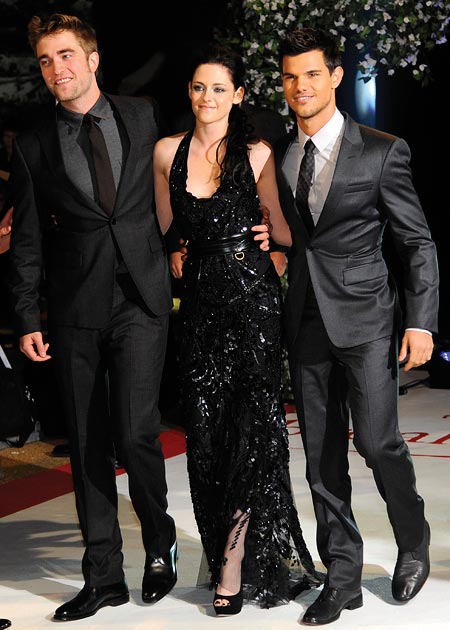 Robert Pattinson, Kristen Stewart and Taylor Lautner