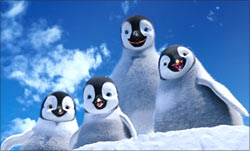 A scene from Happy Feet Two