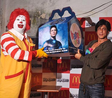 Shah Rukh Khan at a Mc Donalds promotional event