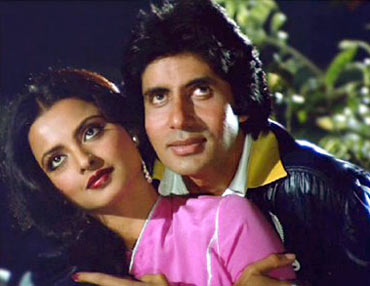 Rekha and Amitabh Bachchan