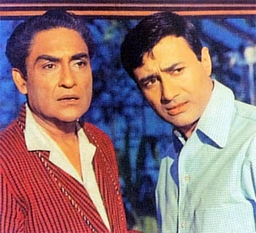 Ashok Kumar and Dev Anand