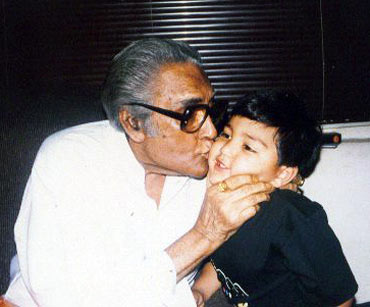 Ashok Kumar with his great grandchild