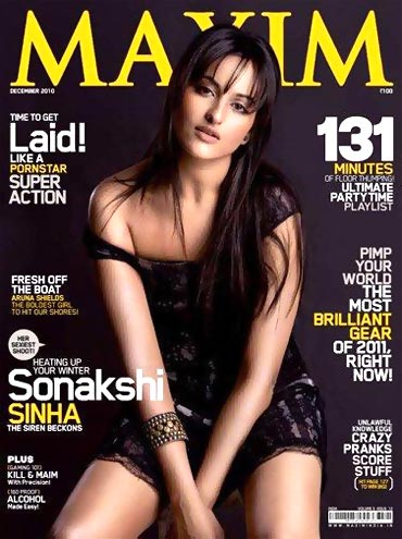 Sonakshi Sinha on Maxim cover