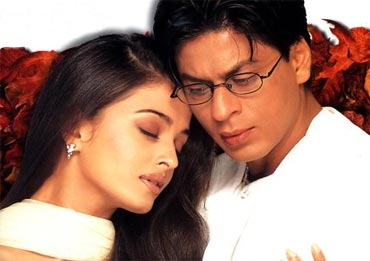 Aishwarya Rai and Shah Rukh Khan in Mohabbatein