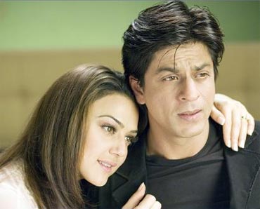 Preity Zinta and Shah Rukh Khan in Kabhi Alvida Na Kehna