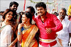 There is a south Indian movie called velayudham which completely