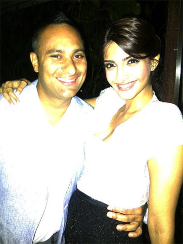 Sonam Kapoor with Russell Peters