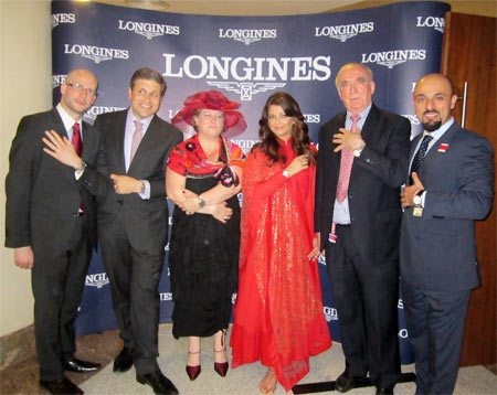 Aishwarya Rai Bachchan with the Longines team