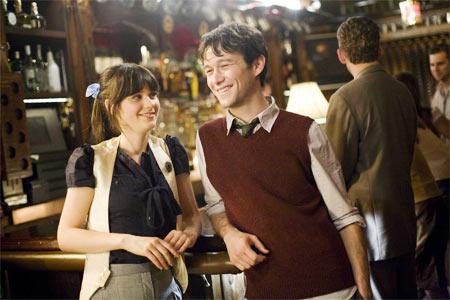 Zooey Deschanel and Joseph Gordon-Levitt in (500) Days Of Summer