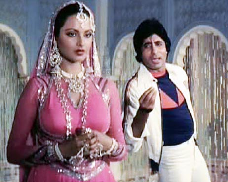 Rekha and Amitabh Bachchan in Muqaddar Ka Sikandar