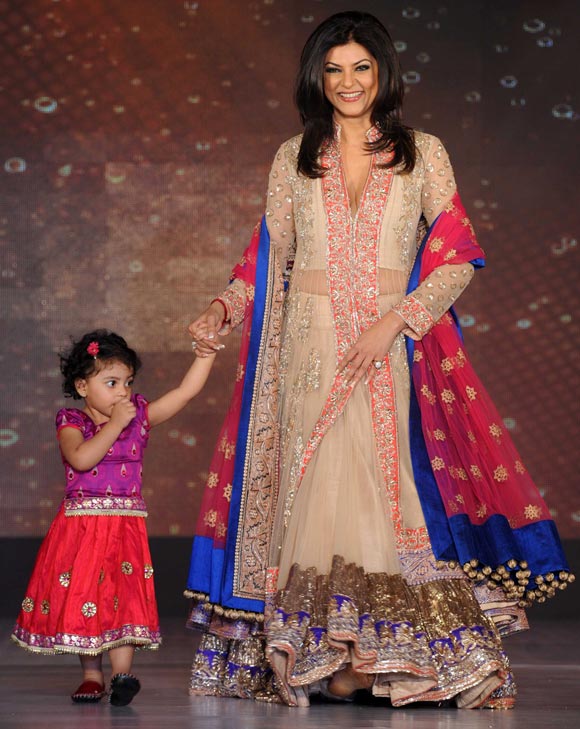 Sushmita Sen with younger daughter Alicia