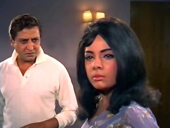 Pran and Mumtaz in Brahmachari