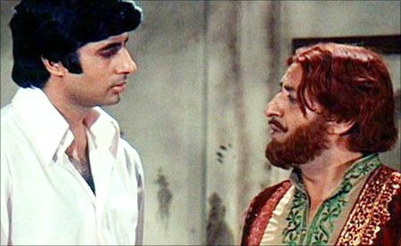 Amitabh Bachchan and Pran in Zanjeer