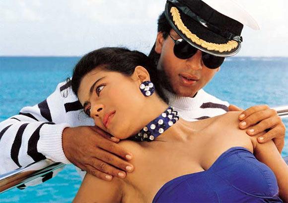 Shah Rukh Khan and Kajol in Baazigar