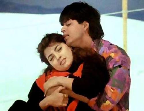 Juhi Chawla and Shah Rukh Khan in Darr