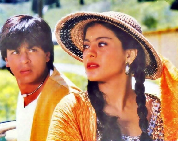 Shah Rukh Khan and Kajol in Dilwale Dulhania Le Jayenge