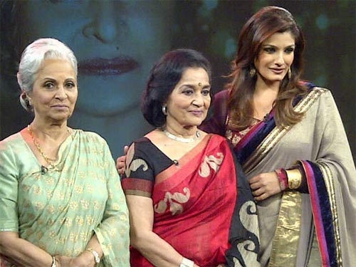 Waheeda Rehman, Asha Parekh and Raveena Tandon