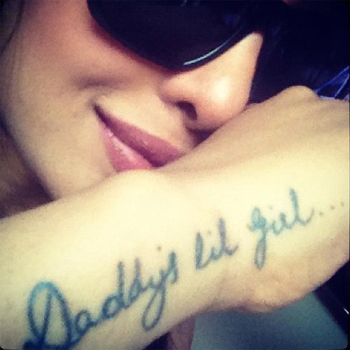 Priyanka Chopra shows her tattoo