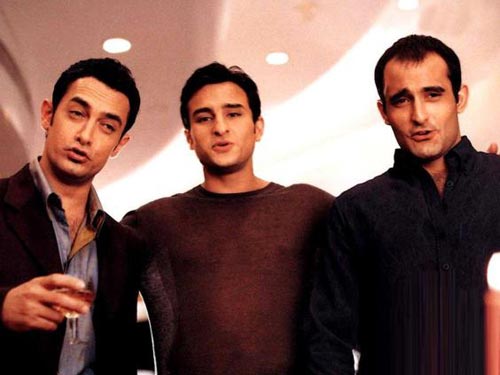 Aamir Khan, Saif Ali Khan and Akshaye Khanna in Dil Chahta Ha