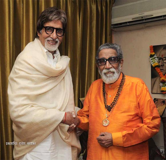 Amitabh Bachchan and Bal Thackeray