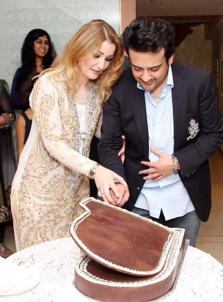 Adnan Sami with wife Roya
