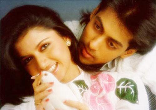 Bhagyashree and Salman Khan in Maine Pyar Kiya