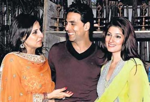 Akshay Kumar, Alka Kapoor and Twinkle Khanna
