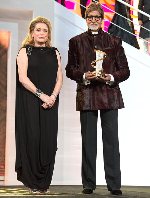 Catherine Deneuve and Amitabh Bachchan