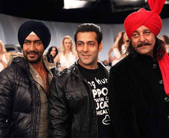 Ajay Devgn, Salman Khan and Sanjay Dutt in Son Of Sardaar