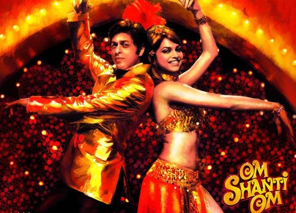 Shah Rukh Khan with Deepika Padukone in Om Shanti Om