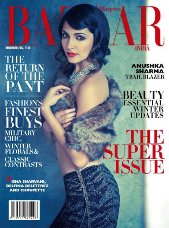 Anushka Sharma on Harper's Bazaar cover