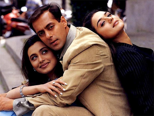Rani Mukerji, Salman Khan and Preity Zinta in Chori Chori Chupke Chupke