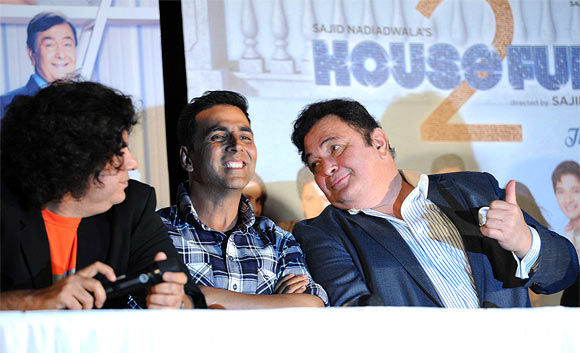 Sajid Khan, Akshay Kumar and Rishi Kapoor