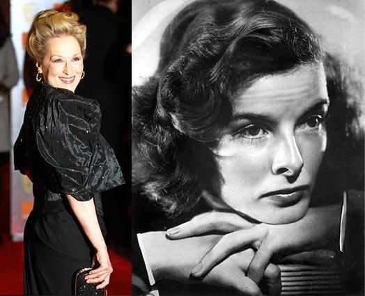 Meryl Streep and Katharine Hepburn