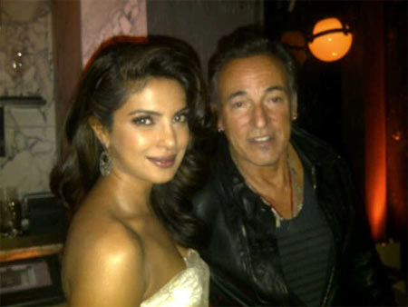 Priyanka Chopra and Bruce Springsteen