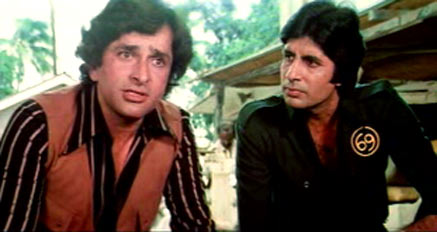 Shashi Kapoor and Amitabh Bachchan in Shaan