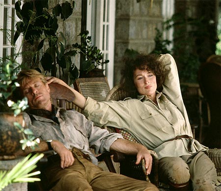 Robert Redford and Meryl Streep in Out Of Africa
