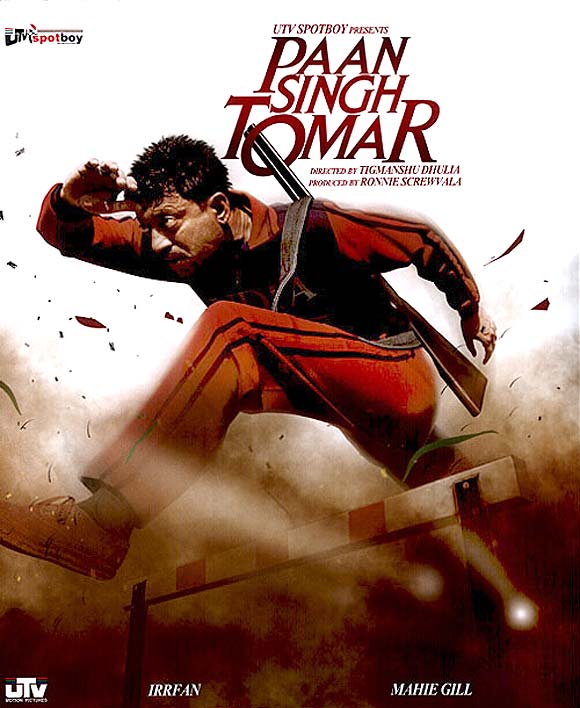 Movie poster of Paan Singh Tomar
