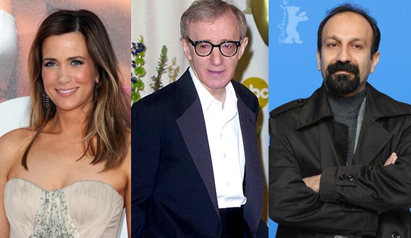 Kristen Wiig, Woody Allen and Asghar Farhadi