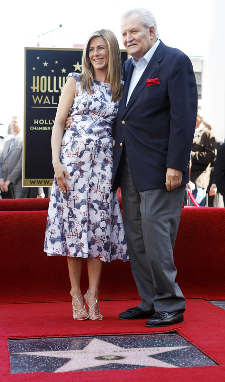 Jennifer Aniston with father John Aniston