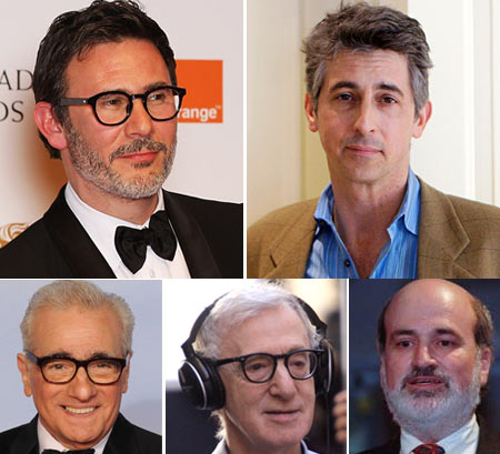 Michel Hazanavicius, Alexander Payne, Martin Scorsese, Woody Allen, Terrence Malick