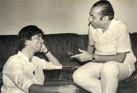 Ruhan with Mahendra Kapoor