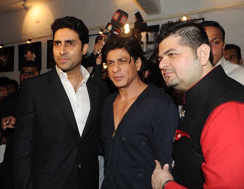 Abhishek Bachchan, Shah Rukh Khan and Dabboo Ratnani